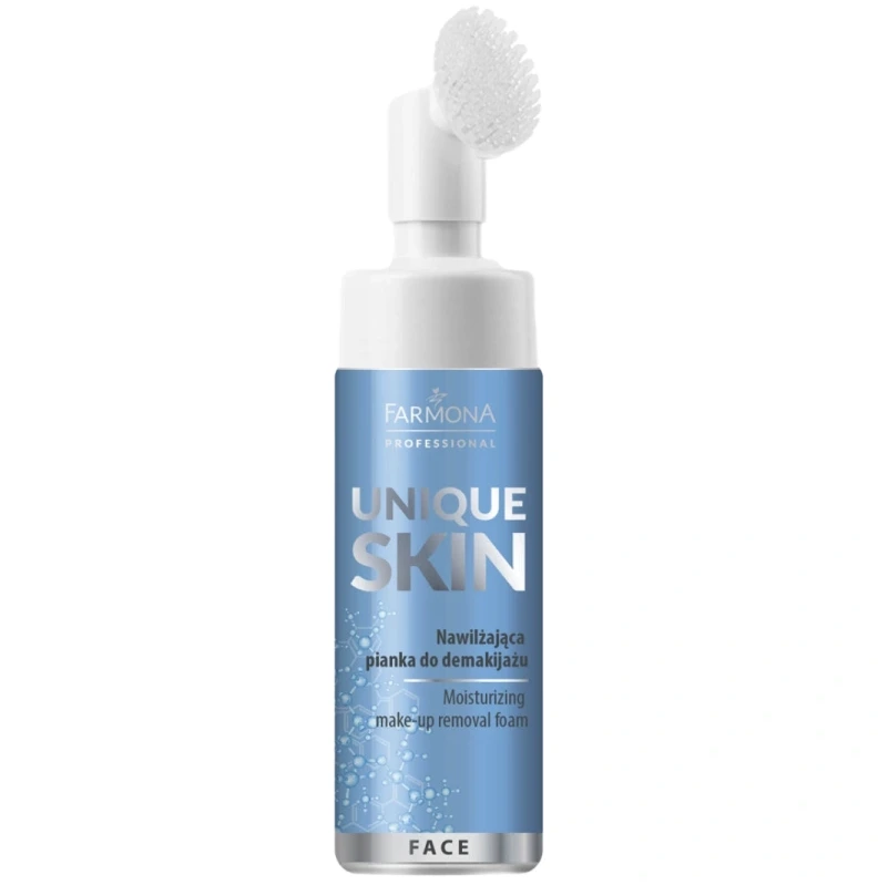 Spumă demachiantă hidratantă Farmona Unique Skin Moisturizing Makeup Remover Foam pentru curățarea eficientă a tenului și eliminarea reziduurilor fără uscare. 